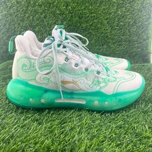 Li-Ning Yushuai 16 Low Jade Green Mythical Beast Basketball Shoes Men's 8.5 NWOB